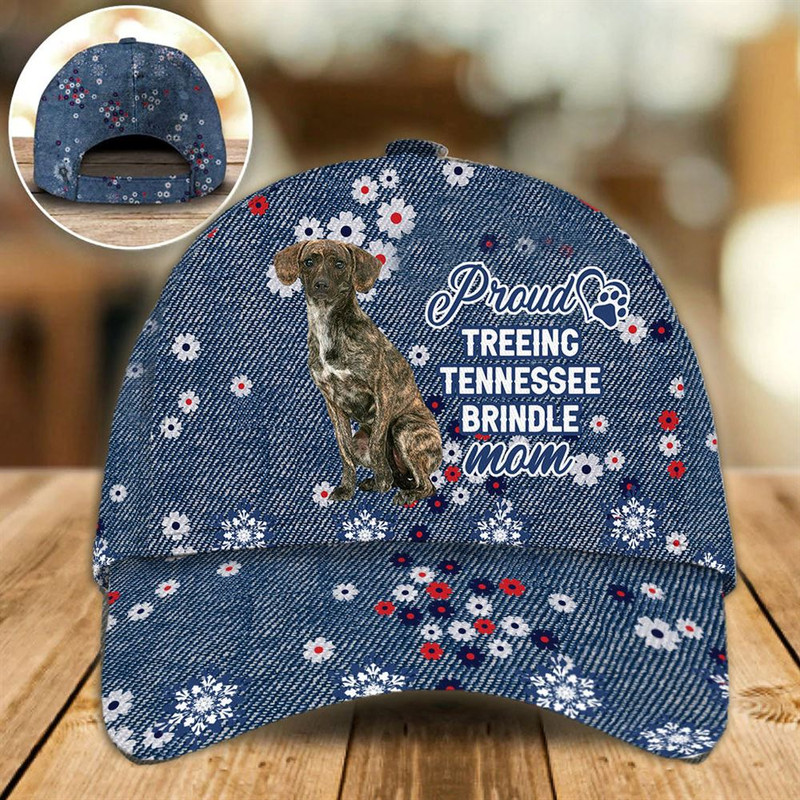 Proud Treeing Tennessee Brindle Mom Caps - Hats For Walking With Pets - Dog Caps Gifts For Friends 1.jpg