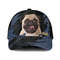 Pug Jean Background Custom Name & Photo Dog Cap - Classic Baseball Cap All Over Print - Gift For Dog Lovers 1.jpg