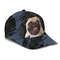 Pug Jean Background Custom Name & Photo Dog Cap - Classic Baseball Cap All Over Print - Gift For Dog Lovers 2.jpg