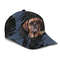 Puggle Jean Background Custom Name & Photo Dog Cap - Classic Baseball Cap All Over Print - Gift For Dog Lovers 2.jpg