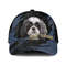 Shih Tzu Jean Background Custom Name & Photo Dog Cap - Classic Baseball Cap All Over Print - Gift For Dog Lovers 1.jpg
