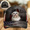 Shih Tzu On The American Flag Cap Custom Photo - Hat For Going Out With Pets - Gifts Dog Hats For Relatives 1.jpg