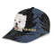 West Highland White Terrier Jean Background Custom Name & Photo Dog Cap - Classic Baseball Cap All Over Print - Gift For Dog Lovers 3.jpg