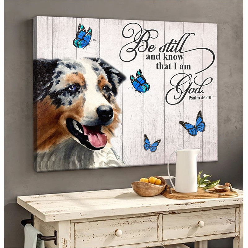 Australian Shepherd Matte Canvas - Dog Wall Art Prints - Canvas Wall Art Decor.jpg