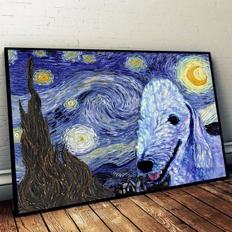 Bedlington Terrier Poster & Matte Canvas - Dog Wall Art Prints - Canvas Wall Art Decor.jpg