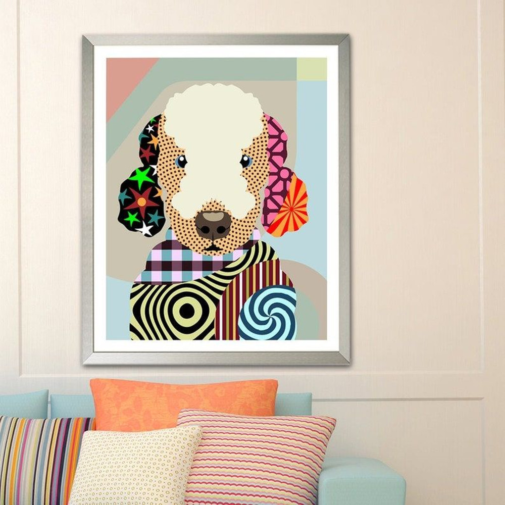 Bedlington Terrier Poster & Matte Canvas - Poster To Print - Gift For Dog Lovers.jpg