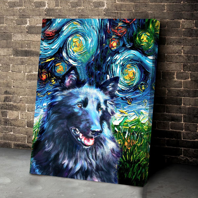 Belgian Shepherd Dog Poster & Matte Canvas - Dog Canvas Art - Poster To Print - Gift For Dog Lovers.jpg