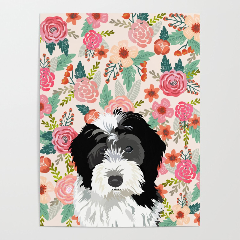 Bernedoodle Poster & Matte Canvas - Dog Canvas Art - Poster To Print - Gift For Dog Lovers.jpg