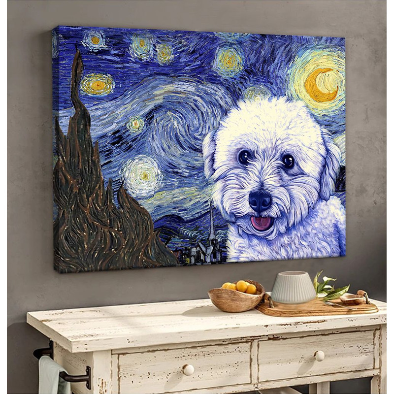 Bichon Frise Poster & Matte Canvas - Dog Wall Art Prints - Canvas Wall Art Decor.jpg