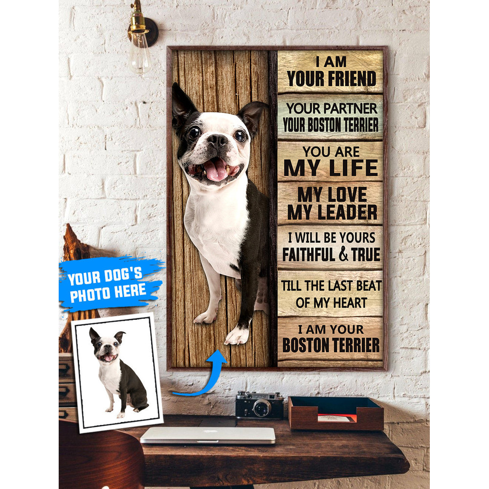 Boston Terrier Personalized Poster & Canvas - Dog Canvas Wall Art - Dog Lovers Gifts For Him Or Her.jpg