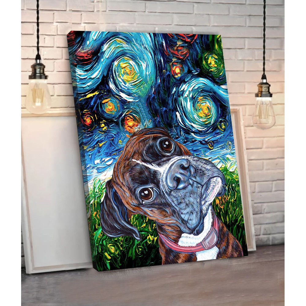 Boxer Poster & Matte Canvas - Dog Canvas Art - Poster To Print - Gift For Dog Lovers.jpg