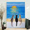 Cat Portrait Canvas - Cat Beach Sunset - Cats Canvas Print - Canvas With Cats On It - Cat Wall Art Canvas - Furlidays.jpg