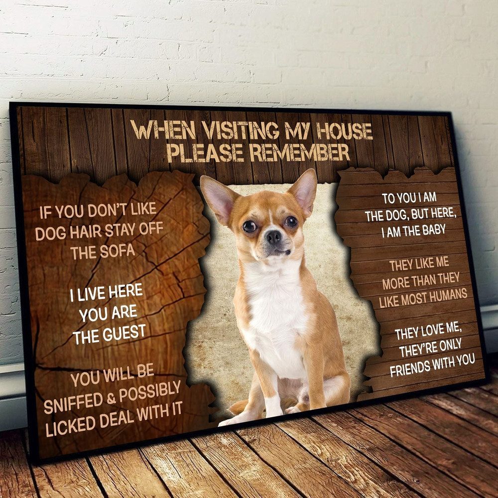 Chihuahua Please Remember When Visiting Our House Poster - Dog Wall Art - Poster To Print - Housewarming Gifts.jpg