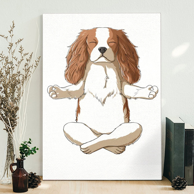 Dog Portrait Canvas - Cavalier King Charles Spaniel - Dog Wall Art Canvas - Dog Poster Printing - Canvas Print - Furlidays.jpg