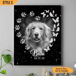 Dog Portrait Photo Canvas, Wall Art Canvas, Gifts for Dog Mom