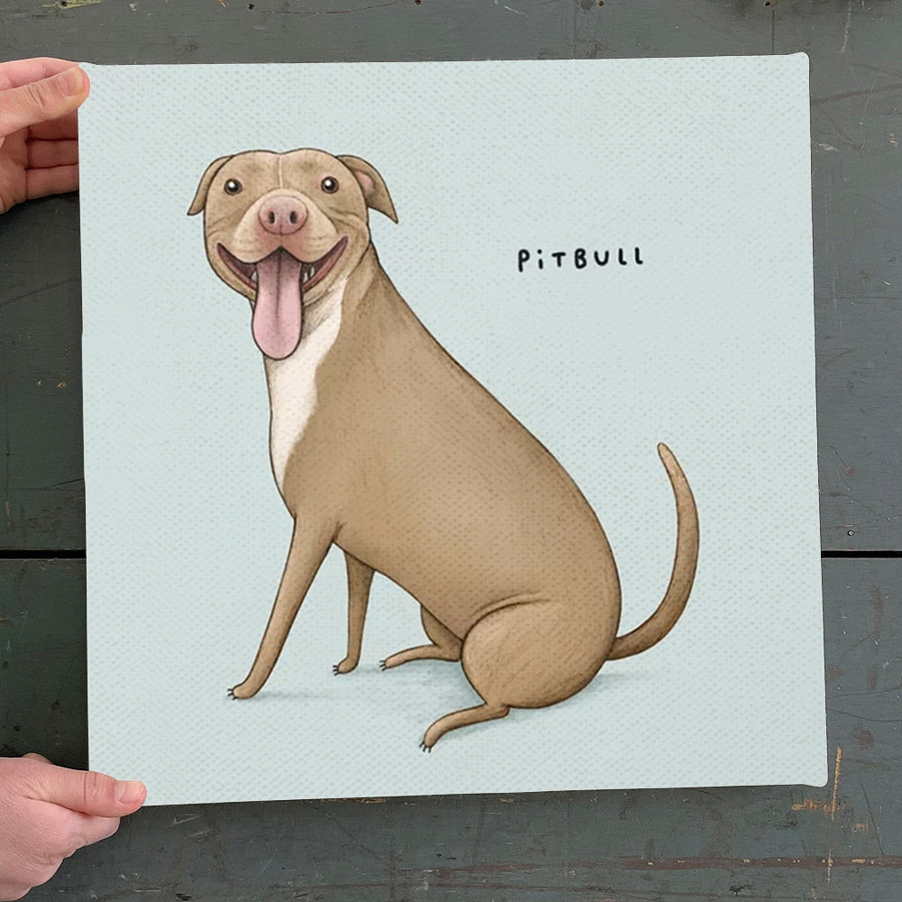 Dog Square Canvas - Dog Wall Art Canvas - Pitbull Canvas Print - Dog Poster Printing - Dog Canvas Art - Furlidays.jpg
