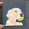 Dog Square Canvas - Golden Retriever With Tennis Ball - Canvas Print - Dog Painting Posters - Dog Canvas Art - Furlidays.jpg