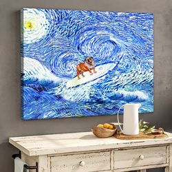 english bulldog matte canvas, dog wall art, poster to print,