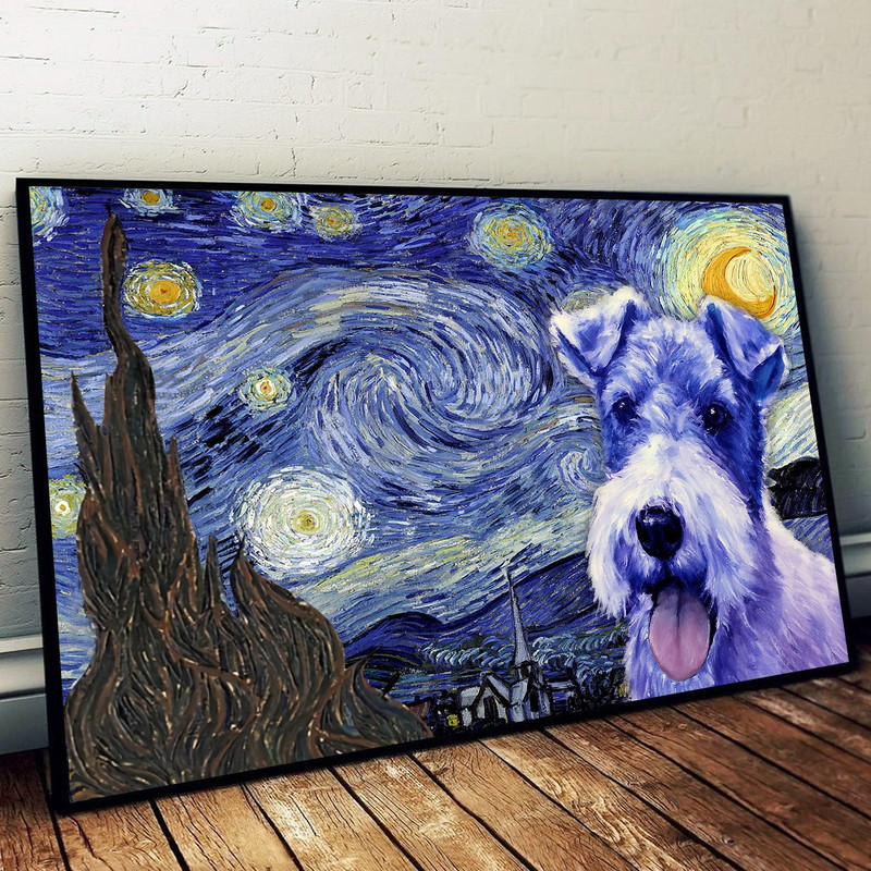 Fox Terrier Poster & Matte Canvas - Dog Wall Art Prints - Canvas Wall Art Decor.jpg