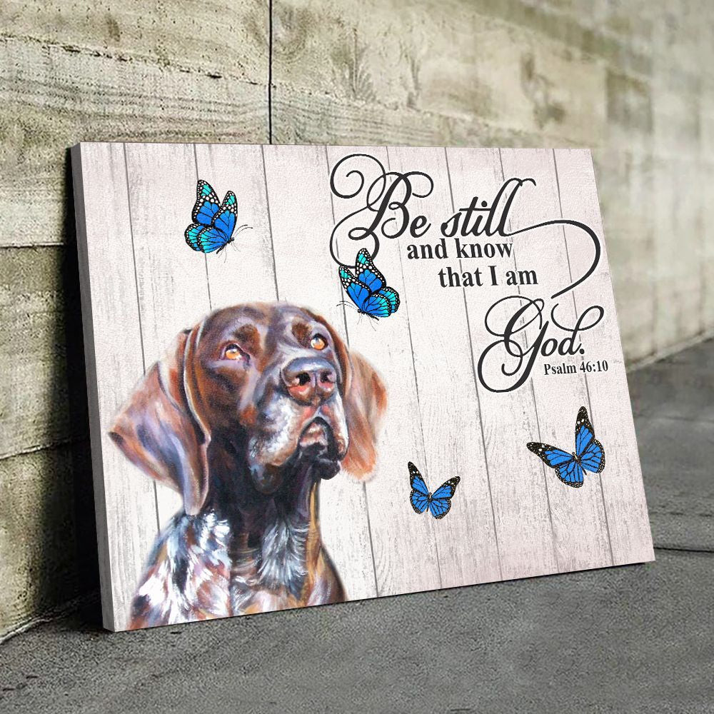 German Shorthaired Pointer Matte Canvas - Dog Wall Art Prints - Canvas Wall Art Decor.jpg