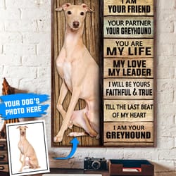 greyhound personalized poster & canvas, dog canvas wall art, dog lovers gifts