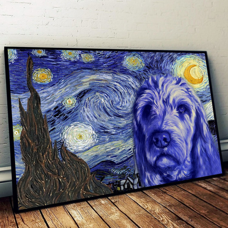 Irish Doodle Poster & Matte Canvas - Dog Wall Art Prints - Canvas Wall Art Decor.jpg