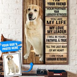 labrador retriever personalized poster & canvas, dog canvas wall art, dog lovers gifts