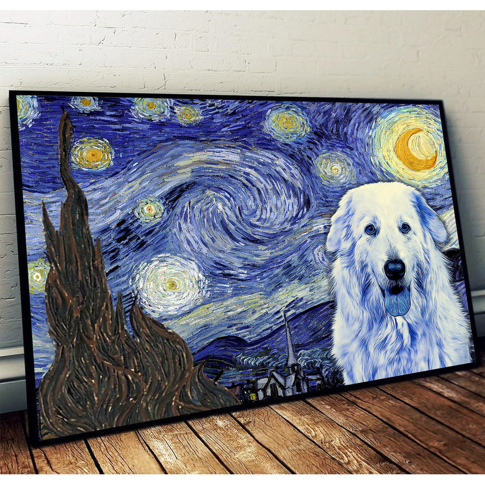 Maremma Sheepdog Poster & Matte Canvas - Dog Wall Art Prints - Painting On Canvas.jpg