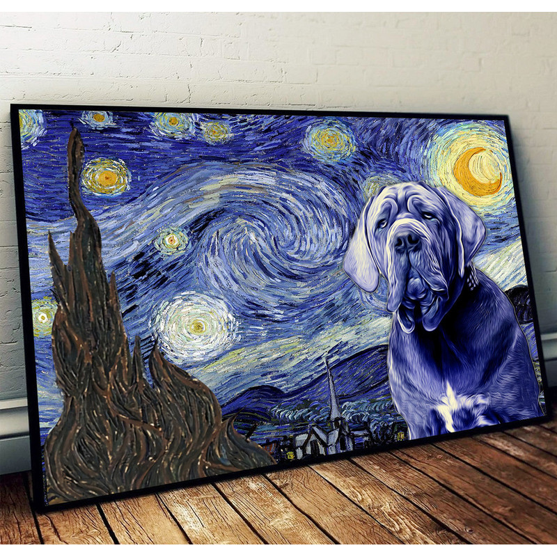 Neapolitan Mastiff Poster & Matte Canvas - Dog Wall Art Prints - Painting On Canvas.jpg