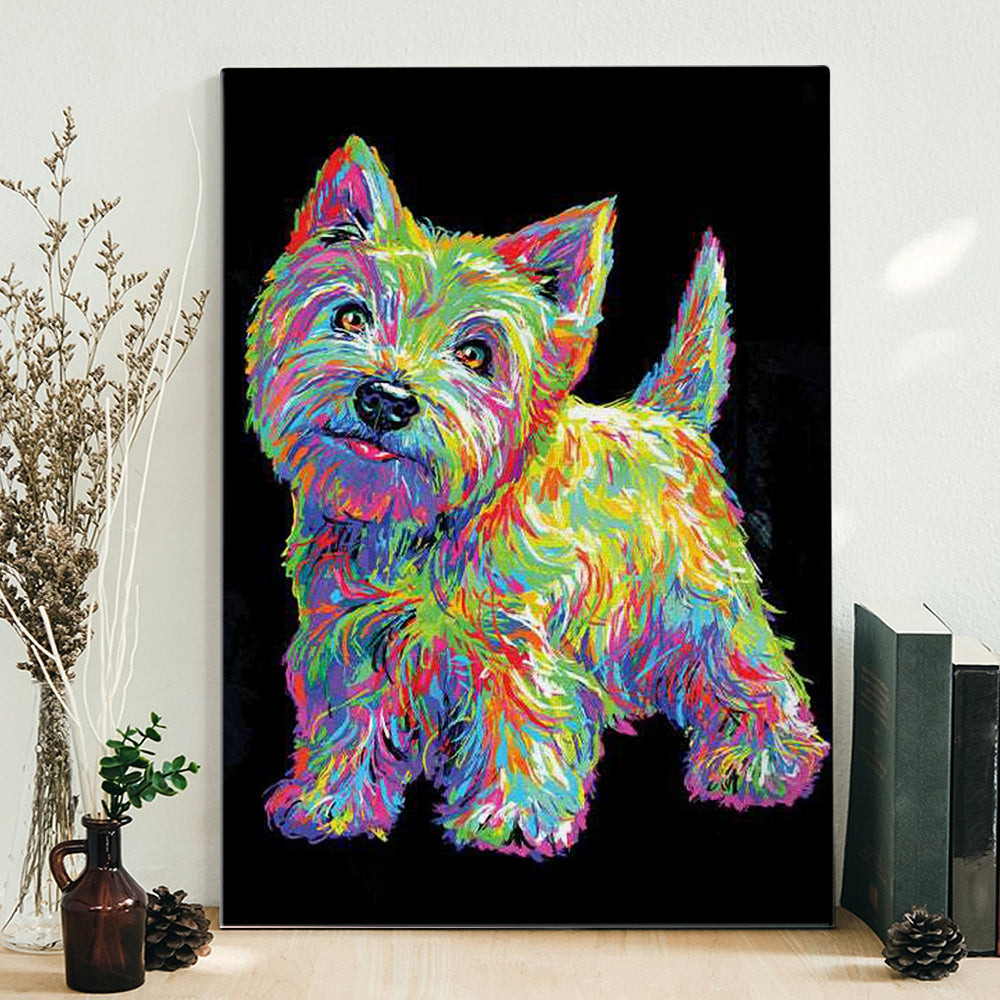 Portrait Canvas - West Highland Terrier - Canvas Print - Dog Wall Art Canvas - Dog Canvas Print - Furlidays.jpg