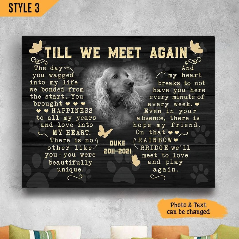 Till We Meet Again Dog Horizontal Personalized Canvas Poster  - Art On Canvas -  Dog Lovers Gifts for Him or Her.jpg