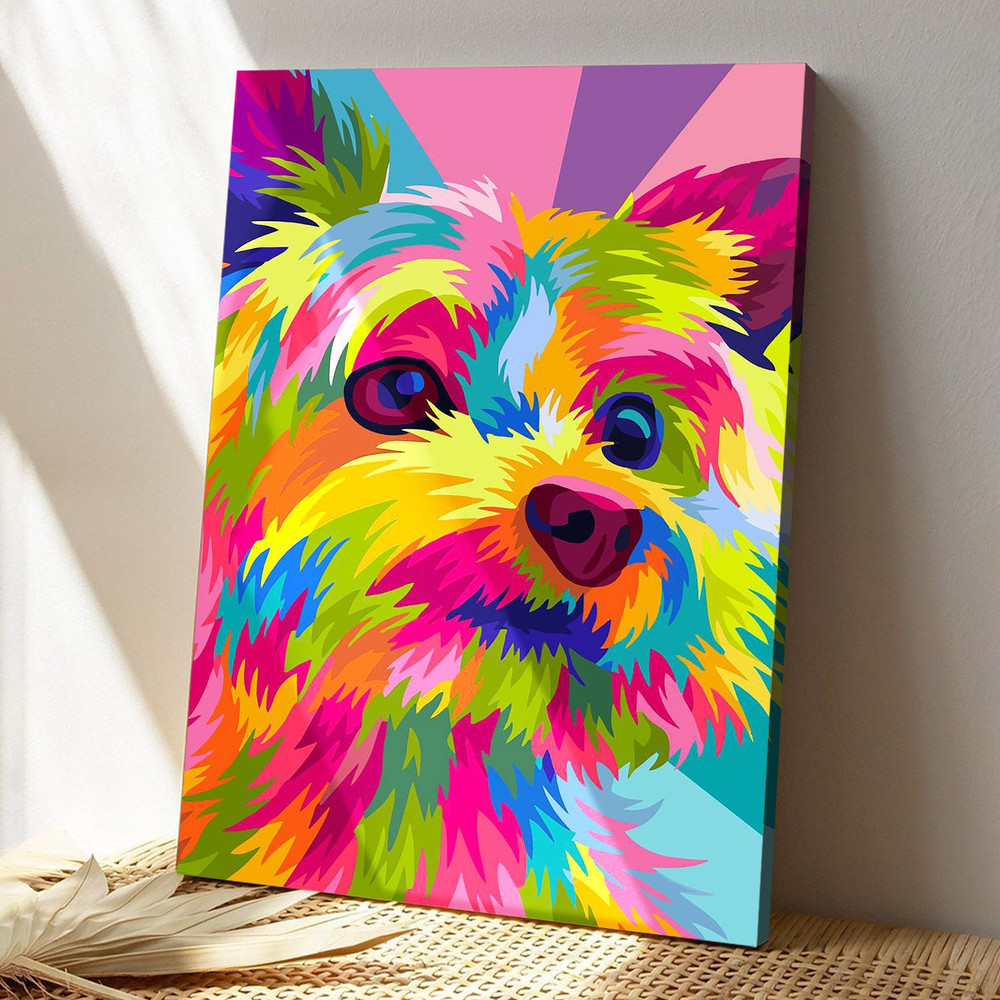 Yorkshire Dog Pop Art - Dog Picture - Dog Canvas Poster - Dog Wall Art - Gifts For Dog Lovers - Furlidays.jpg