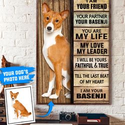 basenji personalized poster & canvas, dog canvas wall art, dog lovers gifts