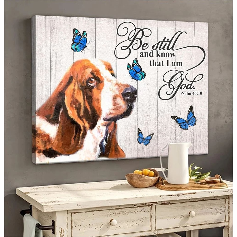 Basset Hound Matte Canvas - Dog Wall Art Prints - Canvas Wall Art Decor.jpg