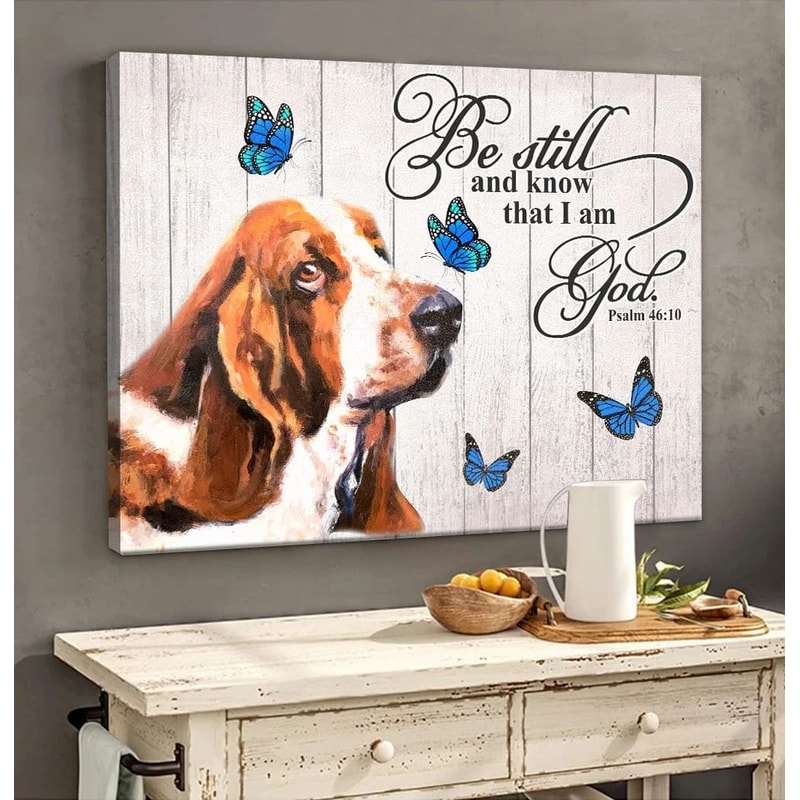 Basset Hound Matte Canvas - Dog Wall Art Prints - Canvas Wall Art Decor.jpg