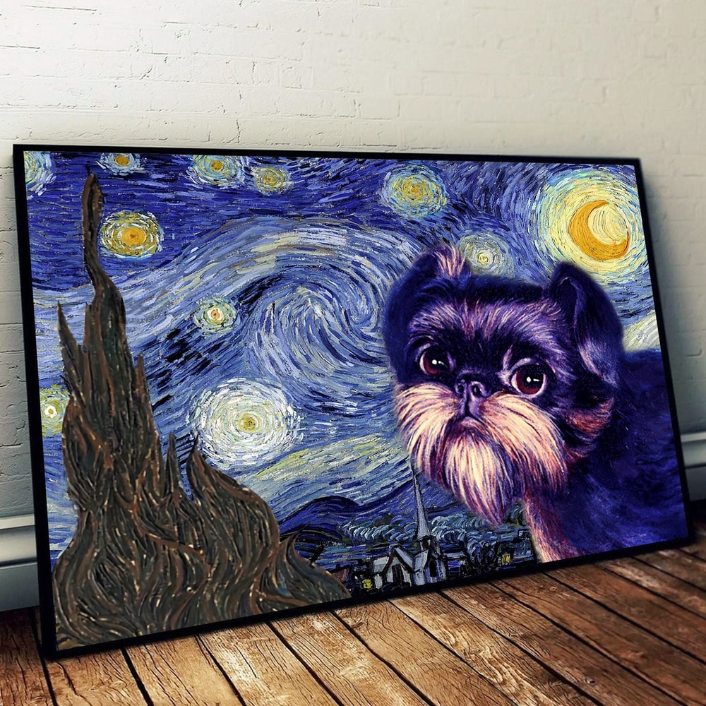 Brussels Griffon Poster & Matte Canvas - Dog Wall Art Prints - Canvas Wall Art Decor.jpg