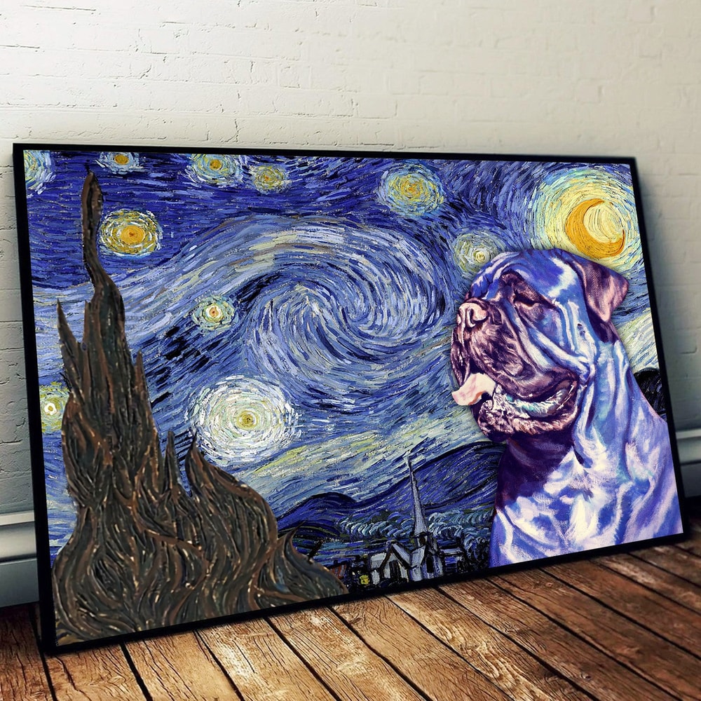 Bullmastiff Poster & Matte Canvas - Dog Wall Art Prints - Canvas Wall Art Decor.jpg