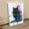 Cat Portrait Canvas - Black Cat - Canvas Print - Cat Wall Art Canvas - Canvas With Cats On It - Furlidays.jpg