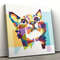 Cat Square Canvas - Geometric Cat Wall Art Canvas - Canvas With Cats On It - Cats Canvas Print - Cat Wall Art Canvas - Furlidays.jpg