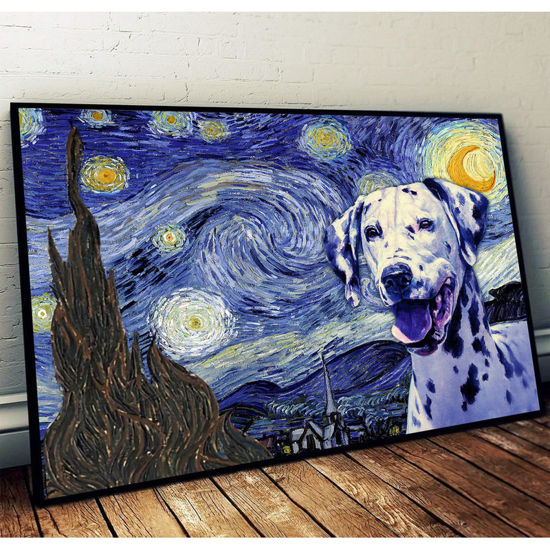 Dalmatian Poster & Matte Canvas - Dog Wall Art Prints - Painting On Canvas.jpg