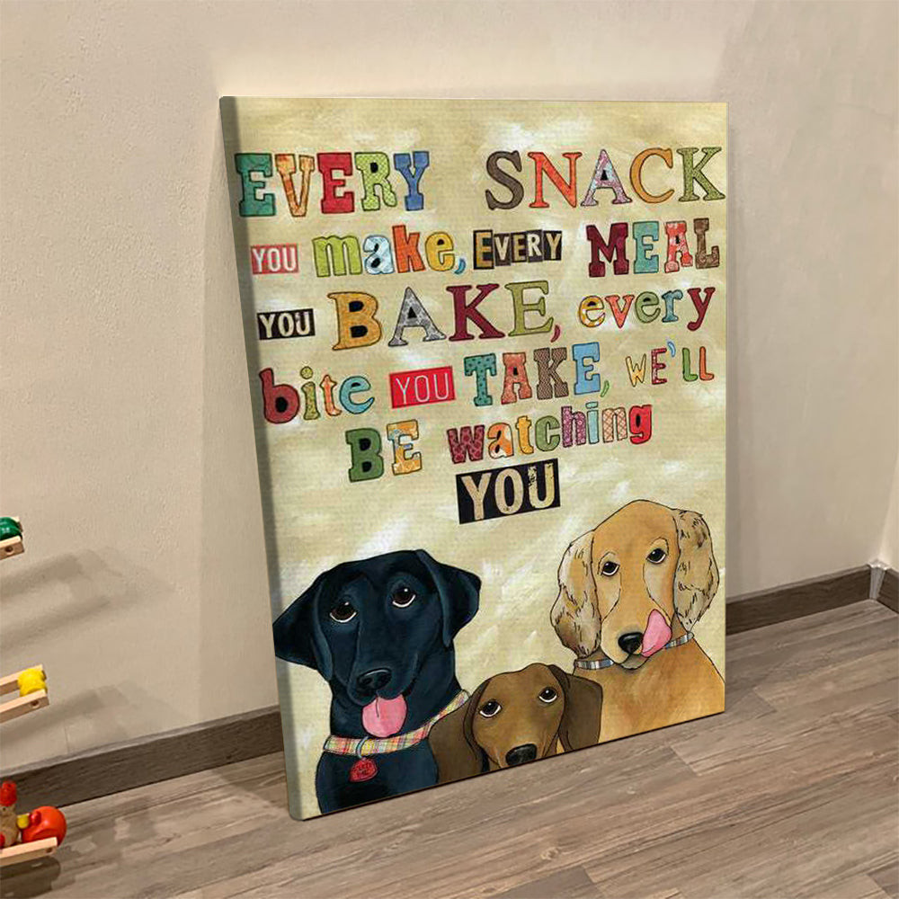 Dog Portrait Canvas - Be Watching You - Canvas Print - Dog Wall Art Canvas - Dog Canvas Art - Dog Poster Printing - Furlidays.jpg