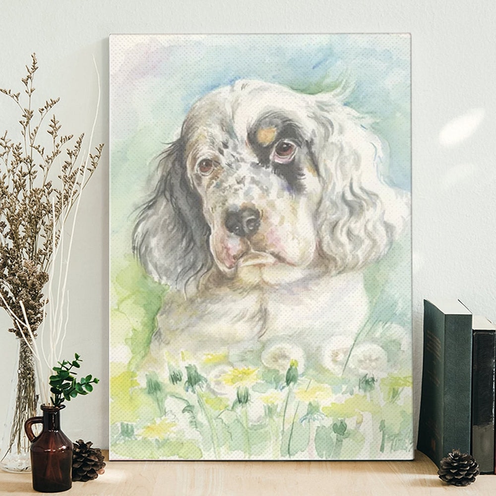 Dog Portrait Canvas - Cute Dog - Canvas Print - Dog Wall Art Canvas - Dog Painting Posters - Furlidays.jpg
