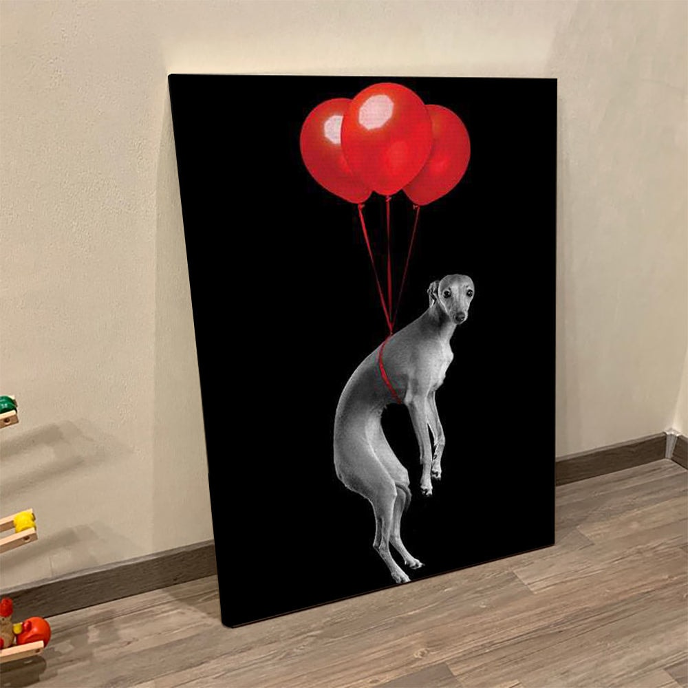 Dog Portrait Canvas - Party Dog - Canvas Print - Dog Poster Printing - Dog Canvas Art - Furlidays.jpg