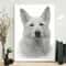 Dog Portrait Canvas - White German Shepherd - Dog Painting Posters - Canvas Print - Canvas With Dogs On It - Furlidays.jpg