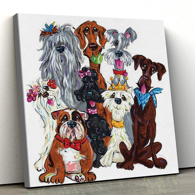 Dog Square Canvas - Best Of Show - Canvas Print - Dog Wall Art Canvas - Dog Poster Printing - Dog Canvas Art - Furlidays.jpg