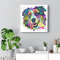 Dog Square Canvas - Colorful Australian Shepherd - Dog Lovers Canvas Print - Dog Wall Art Canvas - Dog Poster Printing - Furlidays.jpg