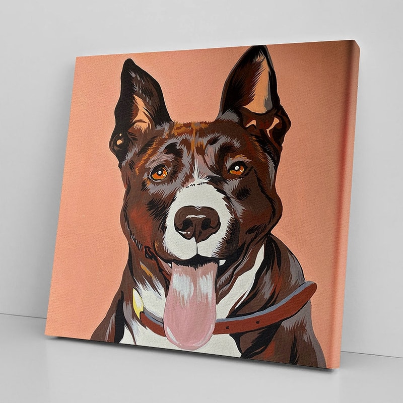 Dog Square Canvas - Pet Portrait Commissions - I'll Paint Your Pet - Canvas Prints - Dog Wall Art Canvas - Furlidays.jpg