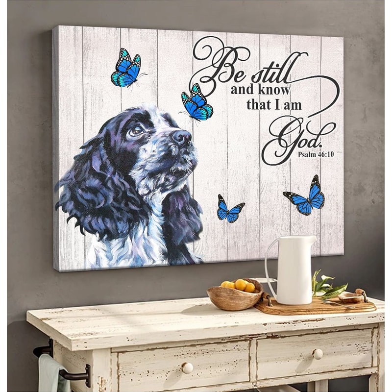 English Cocker Spaniel Matte Canvas - Dog Wall Art Prints - Canvas Wall Art Decor.jpg