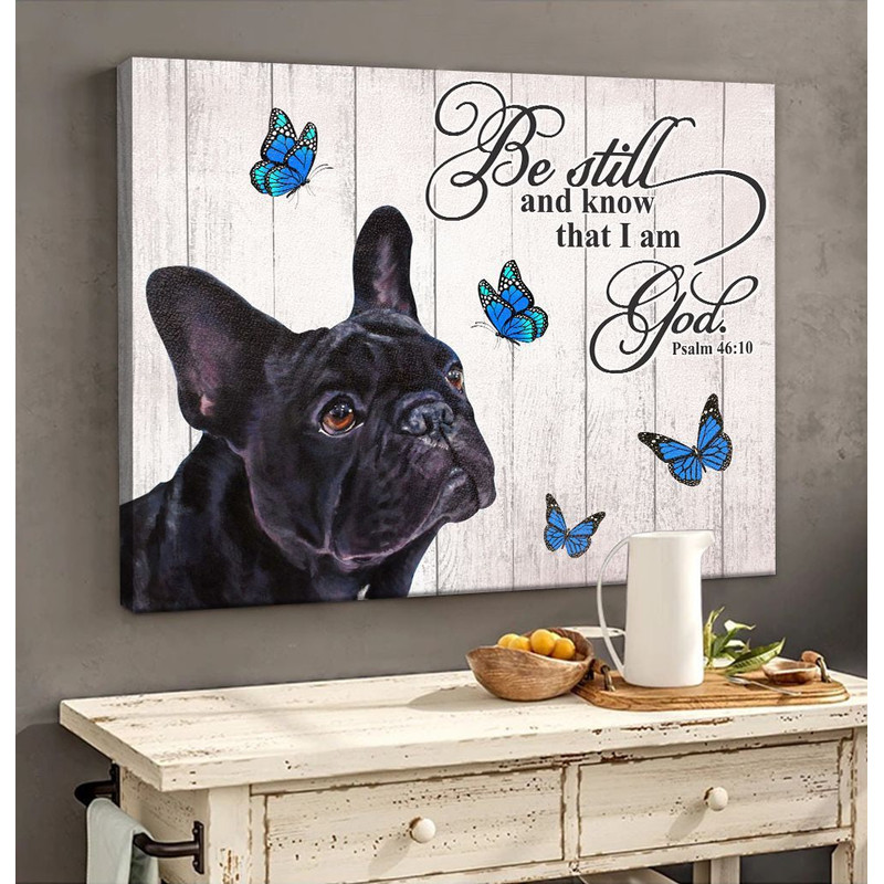 French Bulldog Matte Canvas - Dog Wall Art Prints - Canvas Wall Art Decor.jpg