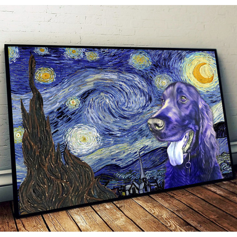 Irish Setter Poster & Matte Canvas - Dog Wall Art Prints - Painting On Canvas.jpg